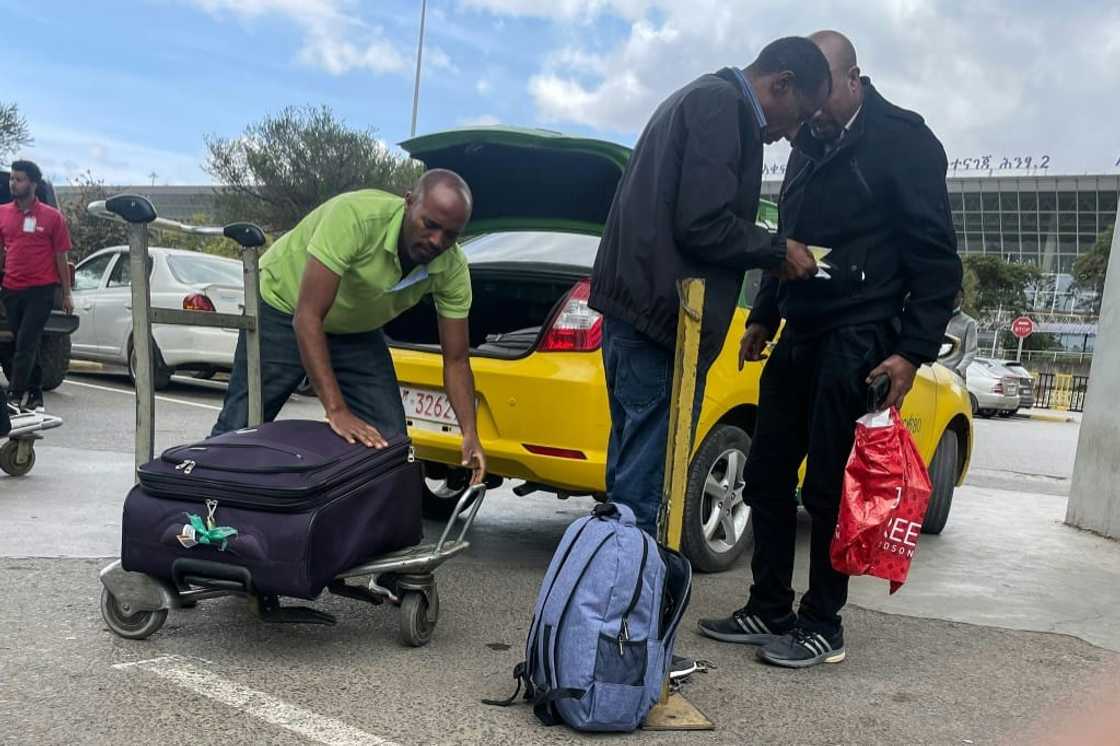 Tigrai TV, a rebel-affiliated network, aired footage of passengers dropping to their knees and kissing the tarmac upon arrival in Mekele