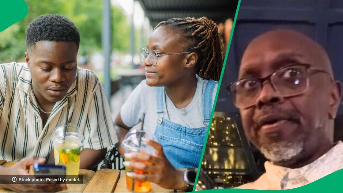 Man watches Tinder couple's first date Man watches Tinder couple's first date