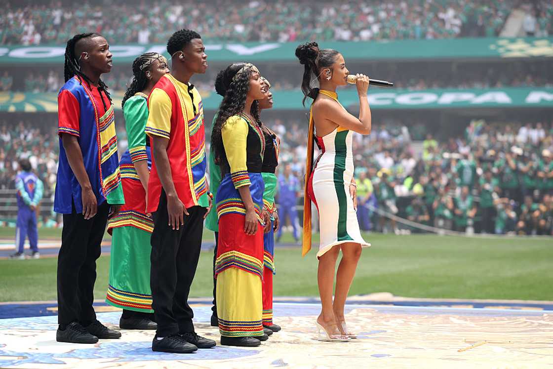 Tyla wore the South African flowers.