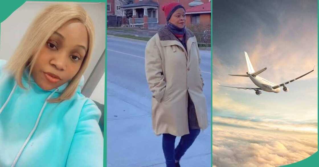 Lady takes her mother to Canada. Lady takes her mother to Canada.