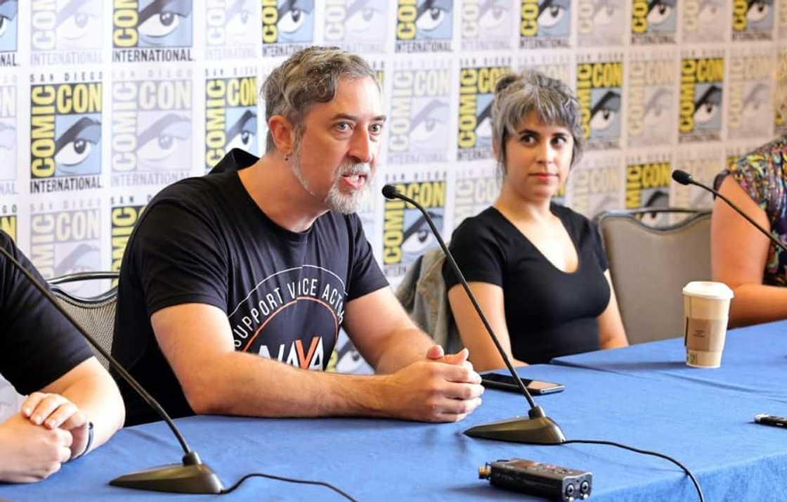Tim Friedlander, founder of the National Association of Voice Actors, speaks during Comic-Con in San Diego on July 21, 2023 Tim Friedlander, founder of the National Association of Voice Actors, speaks during Comic-Con in San Diego on July 21, 2023