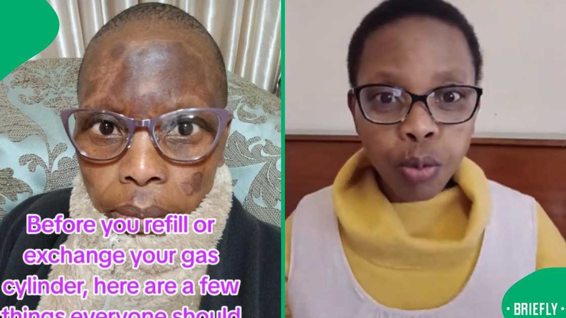 The woman shared how her scars are healing up The woman shared how her scars are healing up