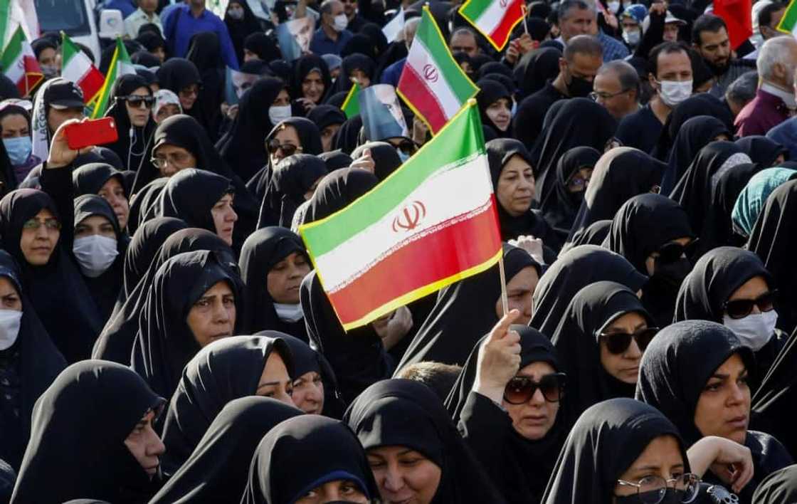 Iran has staged counter rallies since the protest movement erupted