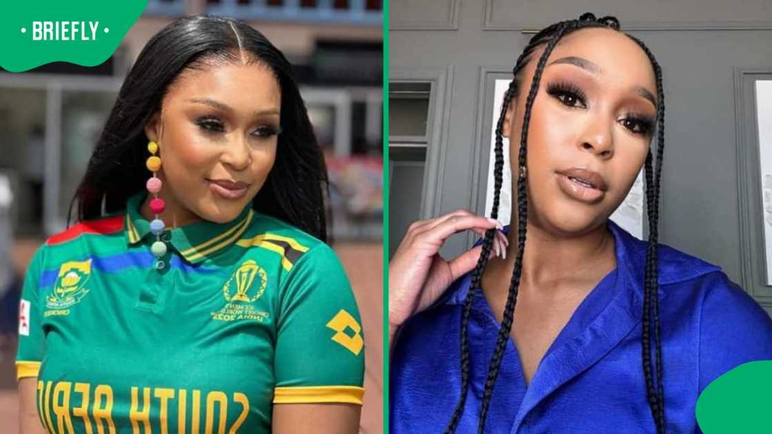 Minnie Dlamini continued to serve legs on her LA vacation.