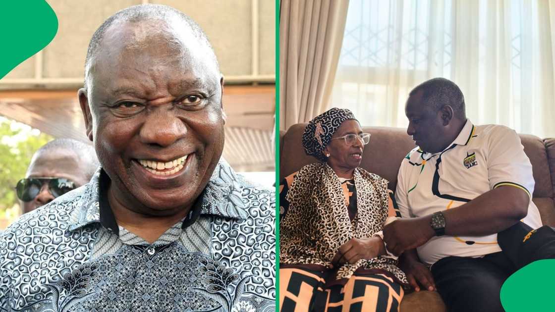 President Cyril Ramaphosa was left completely flustered and in stitches after a charismatic gogo shot her shot at him President Cyril Ramaphosa was left completely flustered and in stitches after a charismatic gogo shot her shot at him