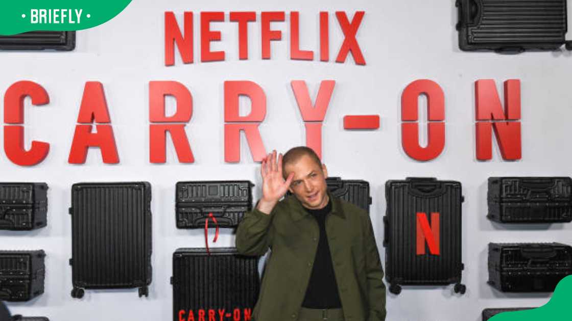 Welsh actor Taron Egerton at the premiere of Netflix's "Carry-On" Welsh actor Taron Egerton at the premiere of Netflix's "Carry-On"