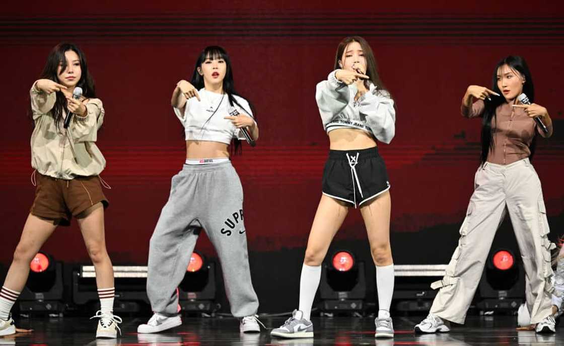 Mamamoo during their Twelfth Mini Album 'MIC ON' Release Showcase Mamamoo during their Twelfth Mini Album 'MIC ON' Release Showcase
