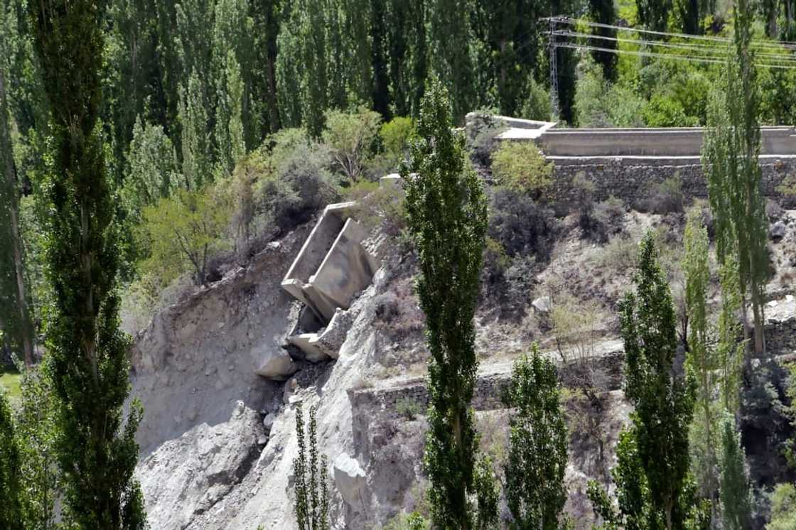 Two small hydro plants were washed away in the flood that struck Hassanabad Two small hydro plants were washed away in the flood that struck Hassanabad