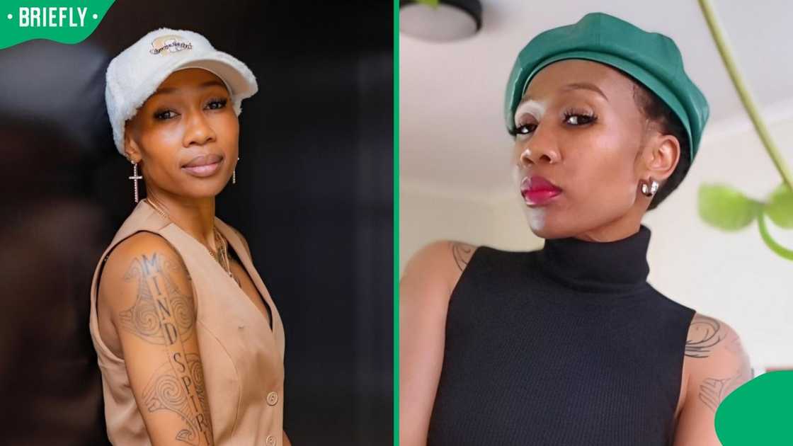 Dineo Ranaka got candid about her rebirth. Dineo Ranaka got candid about her rebirth.