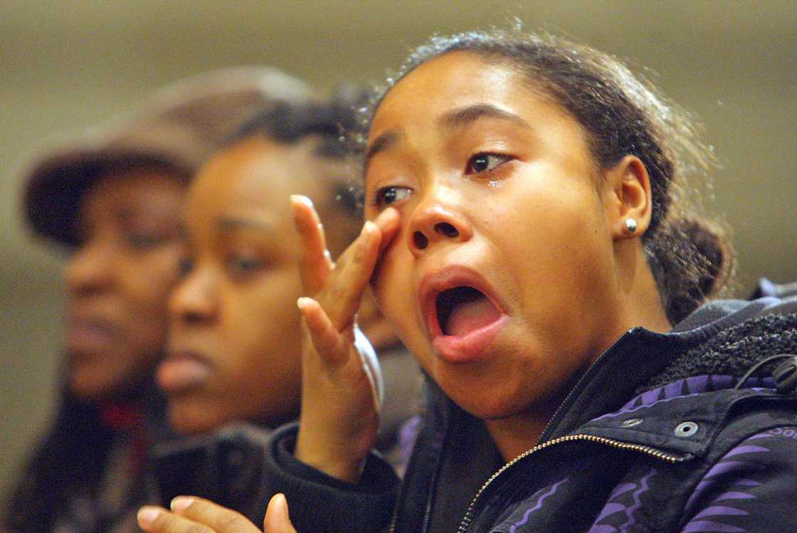 High school girl teary High school girl teary