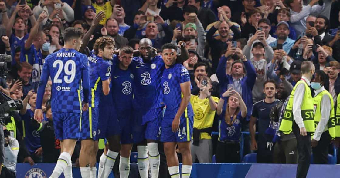 Chelsea stars celebrating after scoring during a Champions League match. Photo: Getty Images. Chelsea stars celebrating after scoring during a Champions League match. Photo: Getty Images.