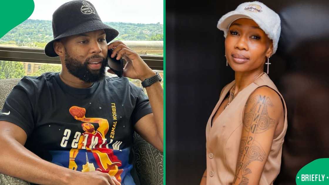 Sizwe Dhlomo gave Dineo Ranaka her flowers Sizwe Dhlomo gave Dineo Ranaka her flowers