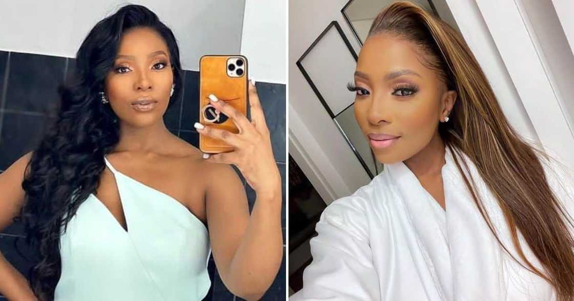 Pearl Modiadie has finally revealed her white boyfriend's face. Pearl Modiadie has finally revealed her white boyfriend's face.