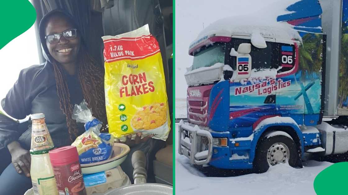A trucker who was stuck on the N3 provided food for stranded motorists A trucker who was stuck on the N3 provided food for stranded motorists