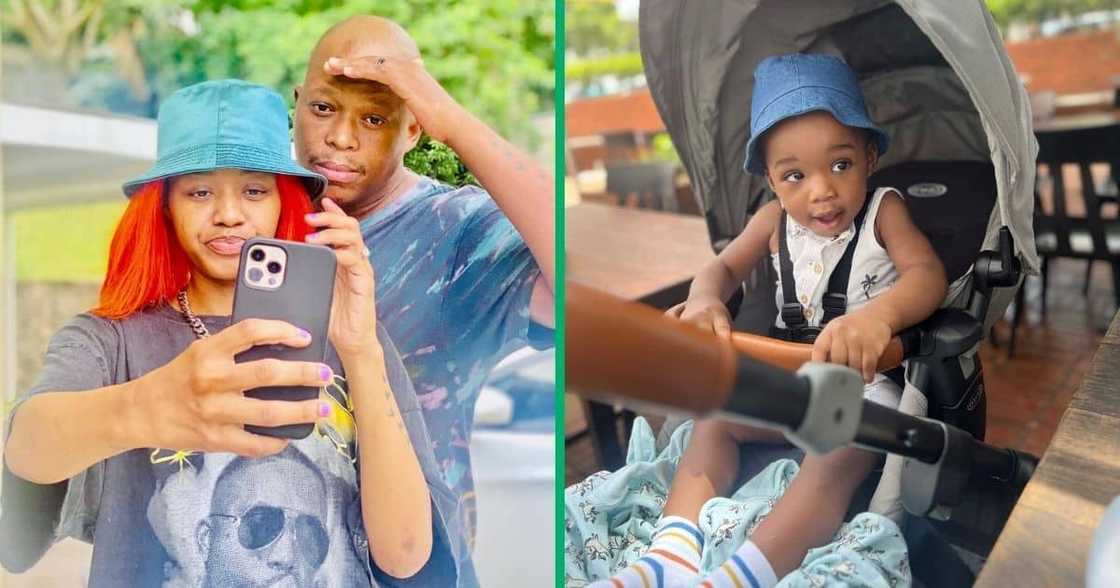 Mampintsha and Babes Wodumo’s son Sponge impressed fans with his vibrant dance video