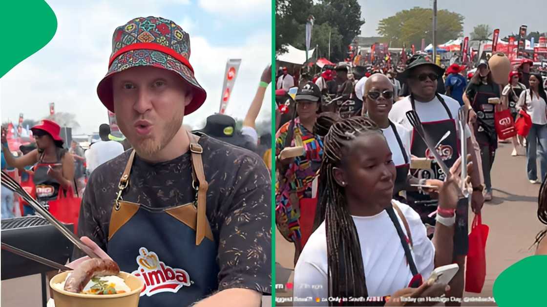A total of 525 braai stands were set up and lit simultaneously across the venue A total of 525 braai stands were set up and lit simultaneously across the venue