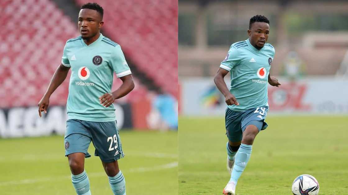 Paseka in a light green jersey playing on the pitch. Paseka in a light green jersey playing on the pitch.