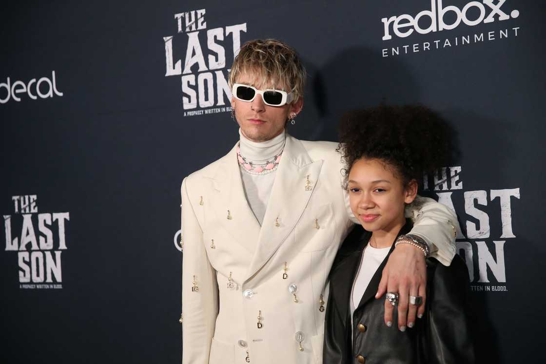 Colson Baker and daughter Casie Colson Baker attend the New York Premiere of "The Last Son" at iPic Theatre in New York City