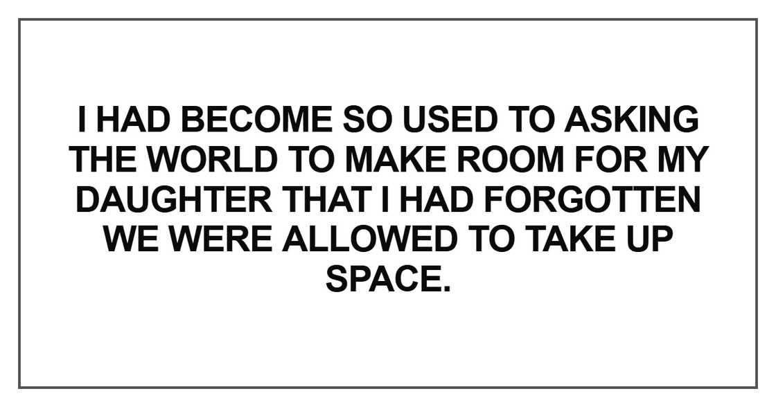 I had become so used to asking the world