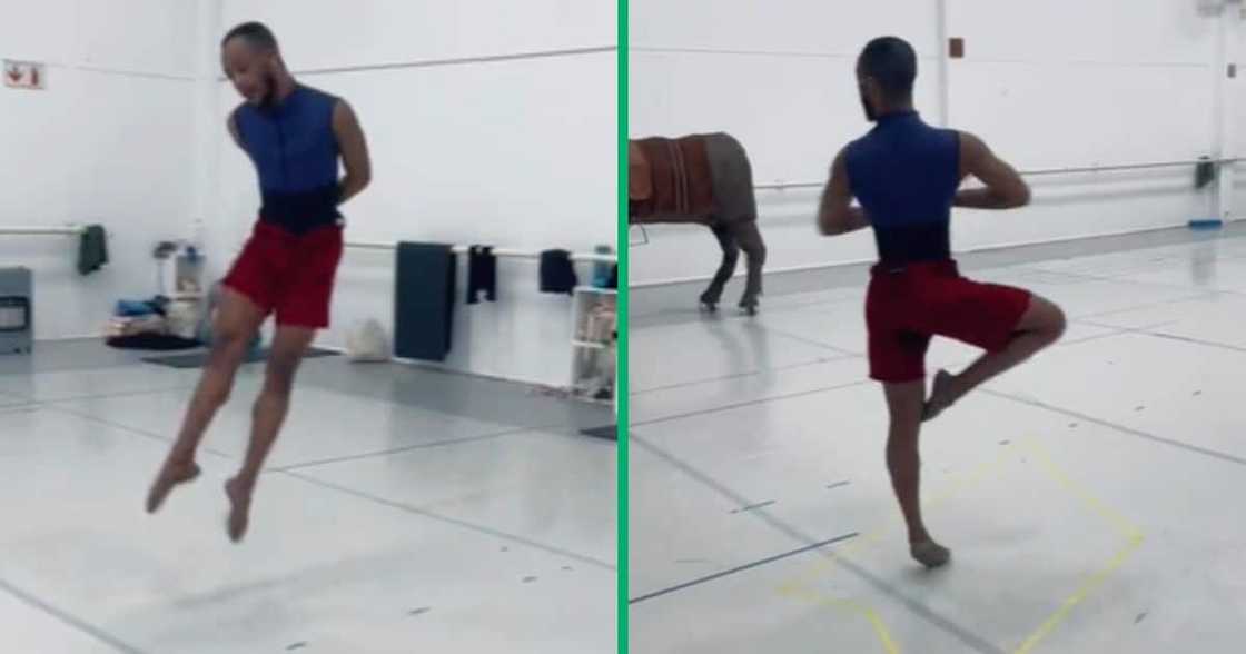 TikTok video of ballet dancer's moves to amapinao TikTok video of ballet dancer's moves to amapinao