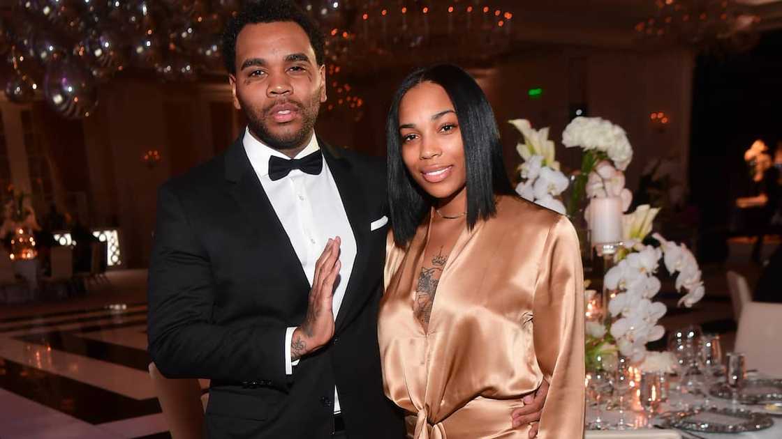 Rapper Kevin and wife Dreka during Gucci Mane's Black-Tie Gala at St. Regis Atlanta on 13th February 2020. Rapper Kevin and wife Dreka during Gucci Mane's Black-Tie Gala at St. Regis Atlanta on 13th February 2020.