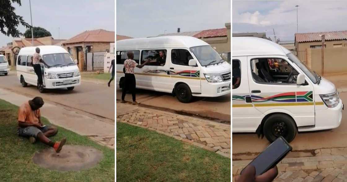 Taxi driver pulls stunt with car Taxi driver pulls stunt with car