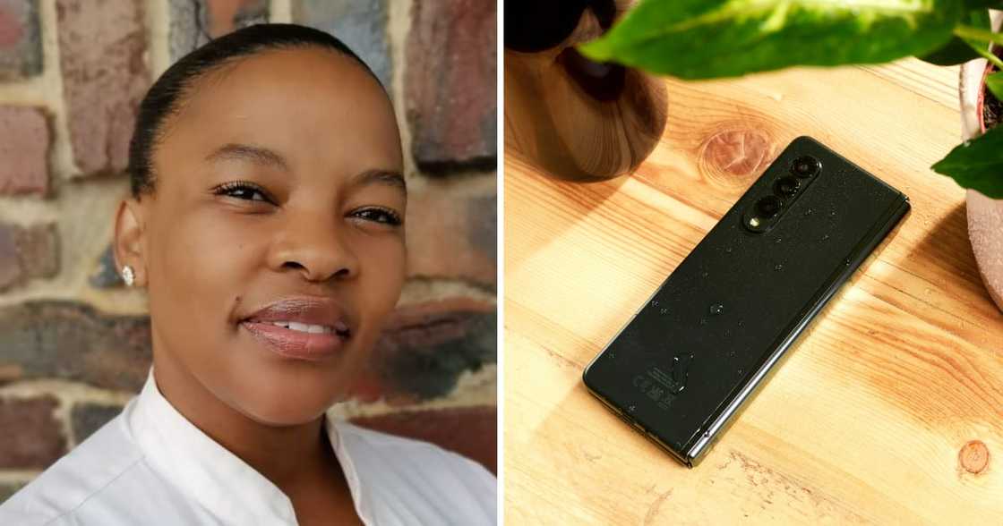 Reactions, local lady, cell phone Reactions, local lady, cell phone