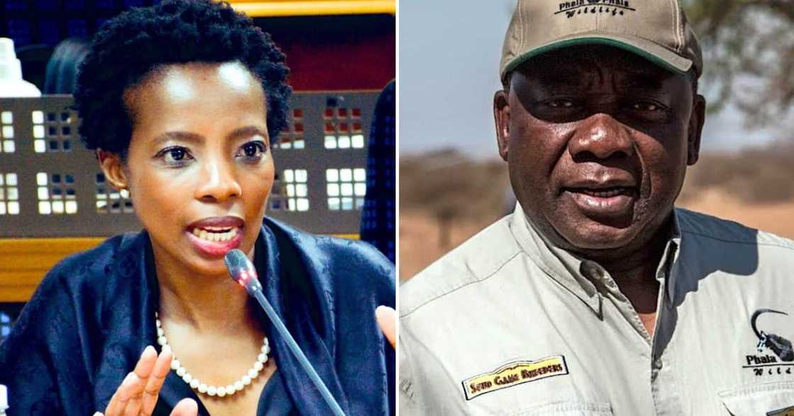 Kholeka Gcaleka and President Cyril Ramaposa Kholeka Gcaleka and President Cyril Ramaposa