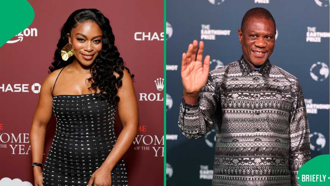 SA reacts after Nomzamo Mbatha denies Paul Mashatile romance rumour SA reacts after Nomzamo Mbatha denies Paul Mashatile romance rumour