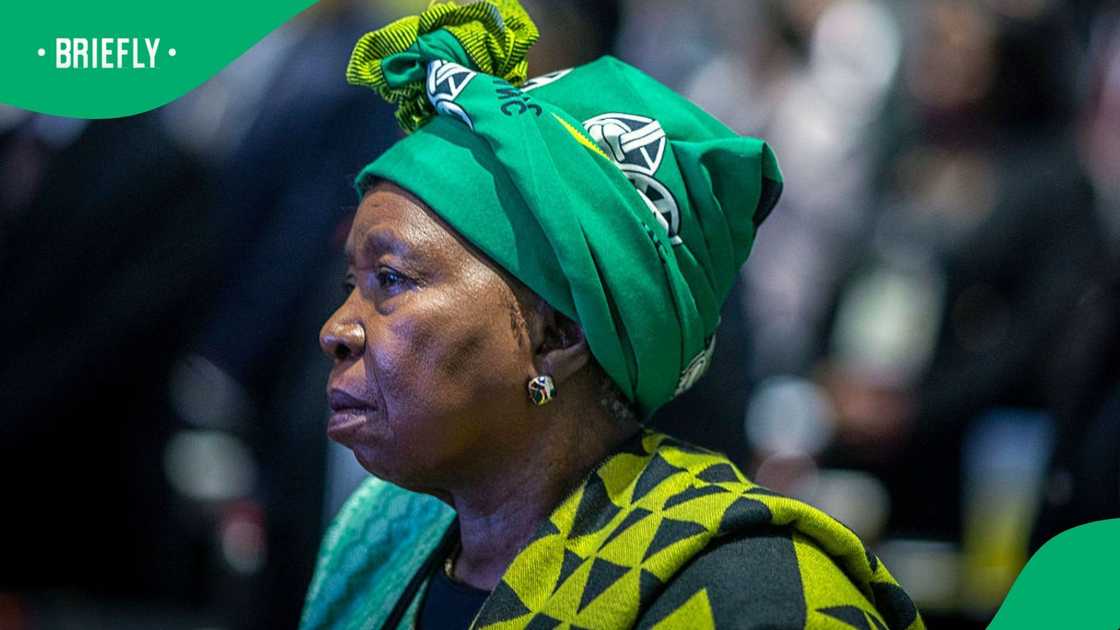 Former Minister in The Presidency, and former chairwoman of the African Union Commission, Dr Nkosazana Dlamini Zuma attends a session as representatives from six African liberation movements convened at the Liberation Movements Summit on July 26, 2025