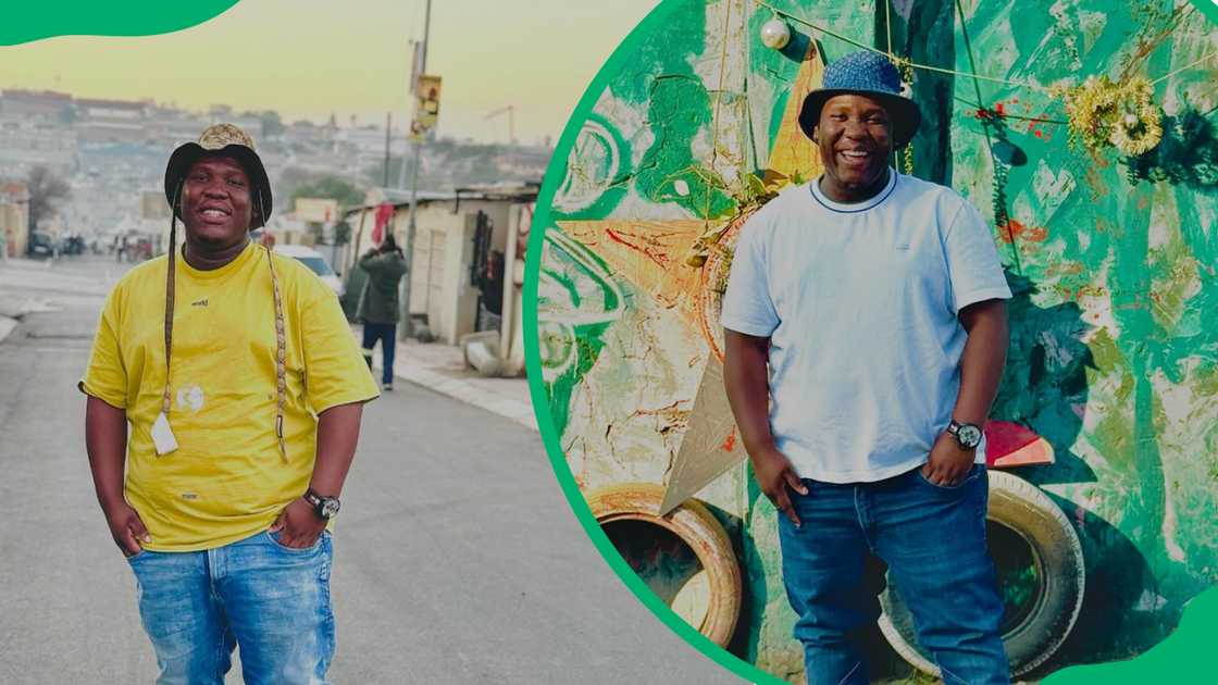 Busta 929 strikes a pose with his hands tucked into the pockets of his jeans. Busta 929 strikes a pose with his hands tucked into the pockets of his jeans.