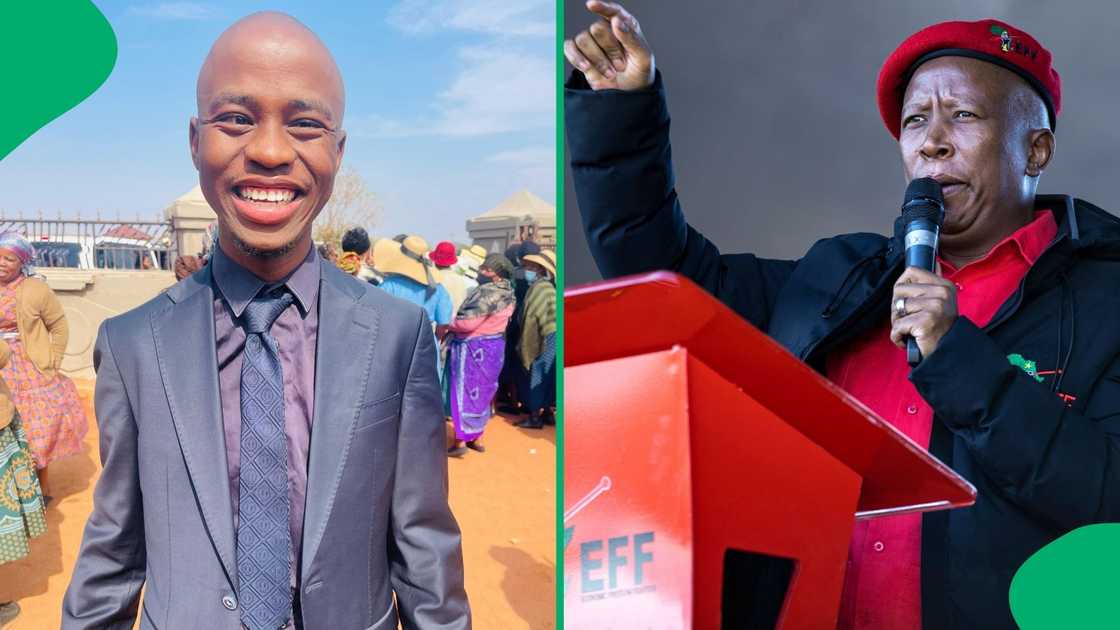 EFF Student Command member Kganki Mphahlele was expelled from the organisation after twar with Julius Malema EFF Student Command member Kganki Mphahlele was expelled from the organisation after twar with Julius Malema