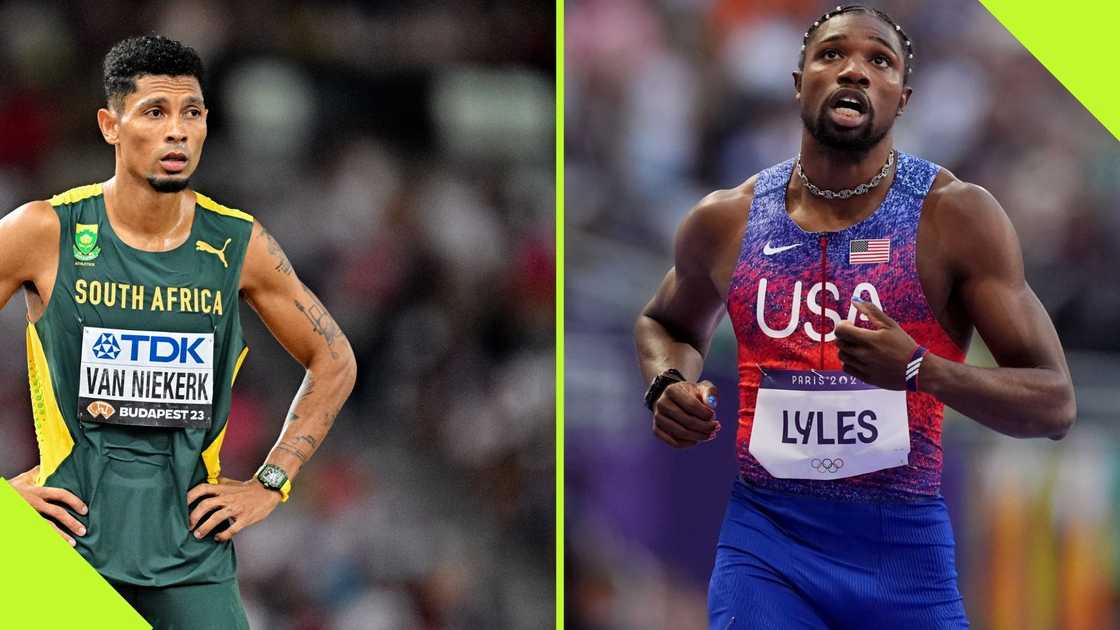 Noah Lyles is aiming to break South Africa's Wade van Niekerk's world record in 400-metre. Photo: Andy Astfalck/Martin Rickett.