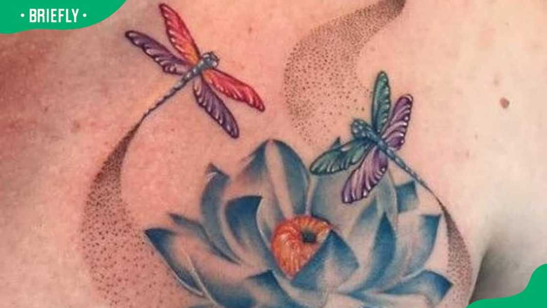 Couple dragonfly tattoo Couple dragonfly tattoo