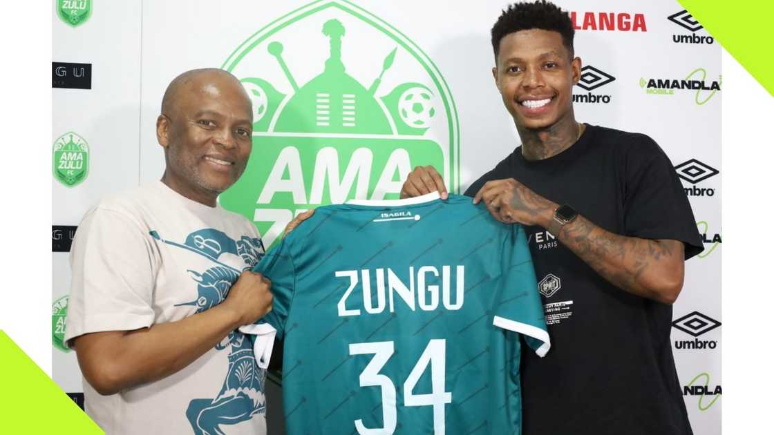 Bongani Zungu joins AmaZulu FC on a free transfer.