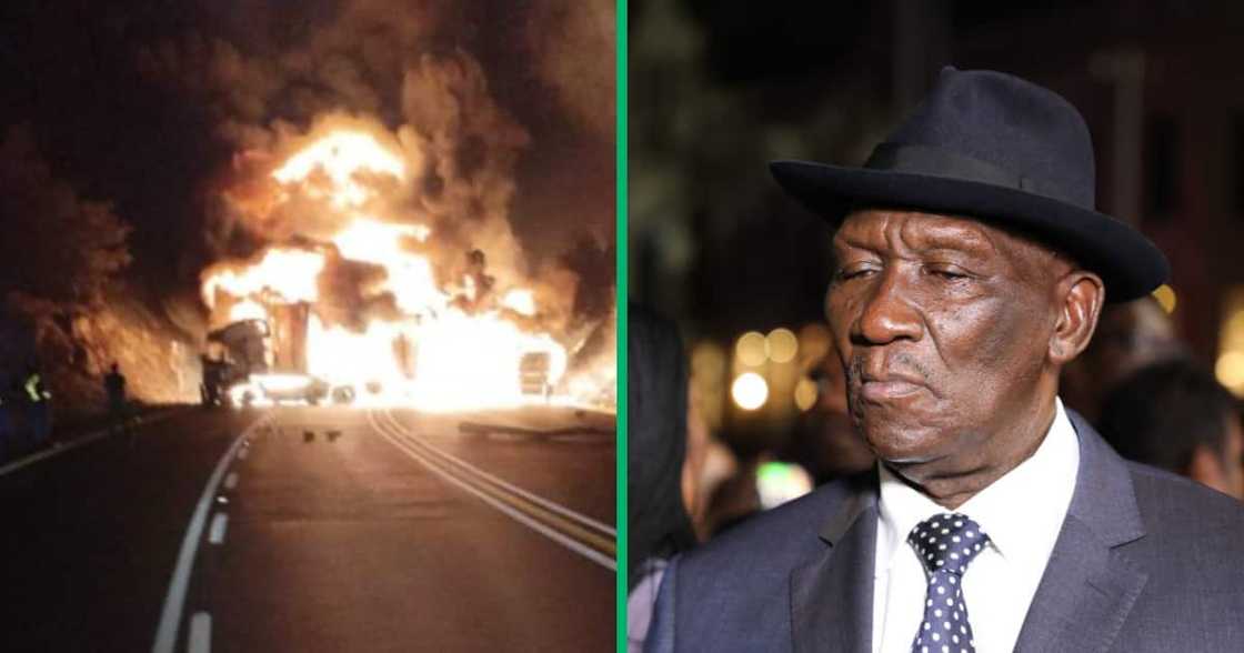 Police Minister Bheki Cele said that arrests for the Van Reenen's Pass arson incident Police Minister Bheki Cele said that arrests for the Van Reenen's Pass arson incident