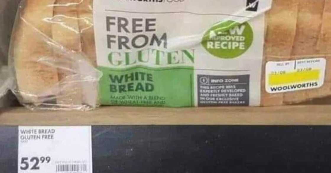 Gluten-free bread from Woolworth's