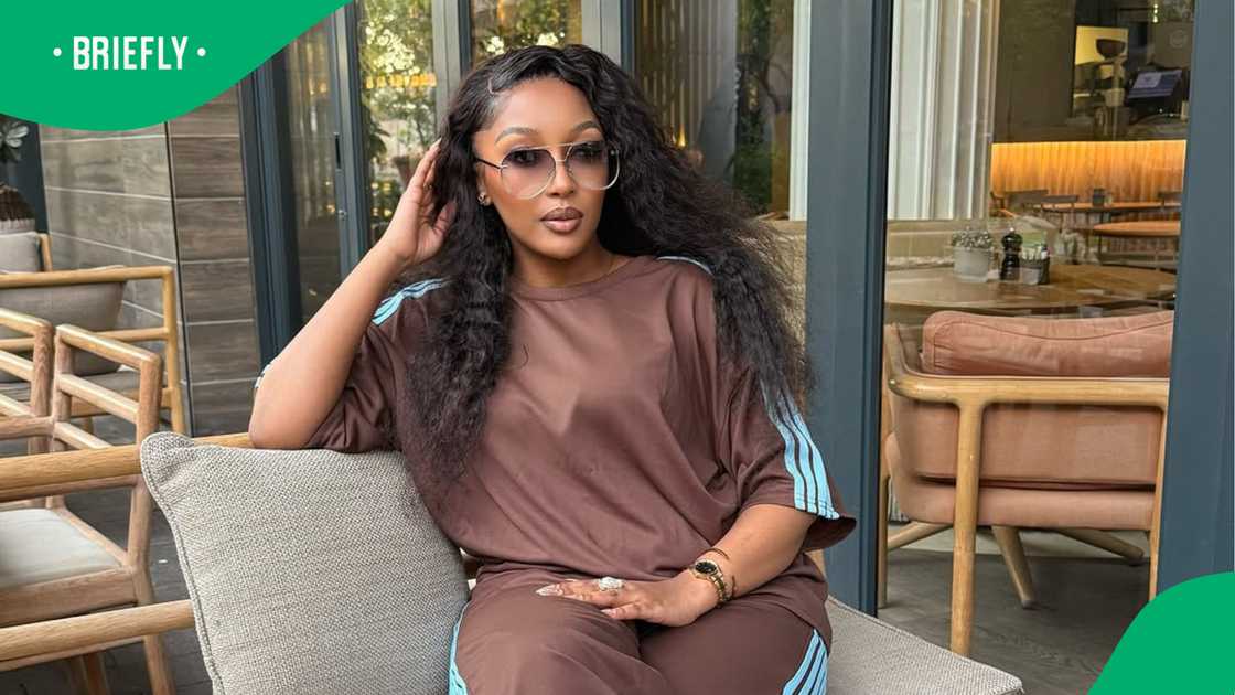 Gcinile Twala leaves fans impressed by her look.
