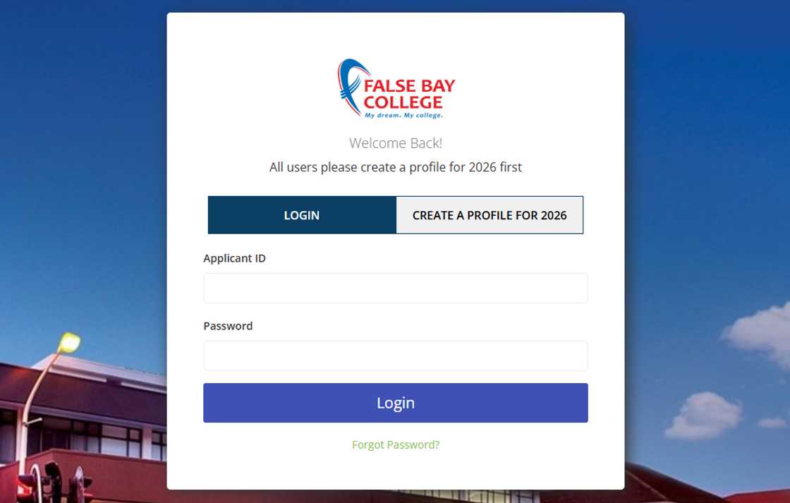 False Bay College application portal. False Bay College application portal.