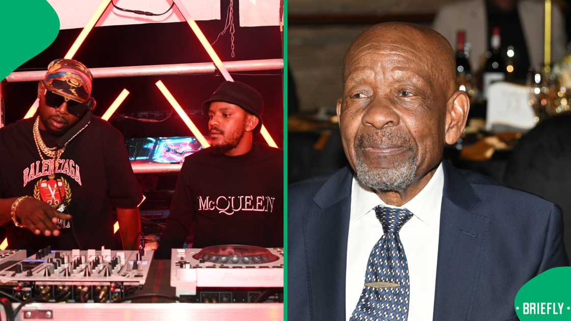 Netizens reacted to Kabza and Maphorisa honouring Caiphus Semenya. Netizens reacted to Kabza and Maphorisa honouring Caiphus Semenya.