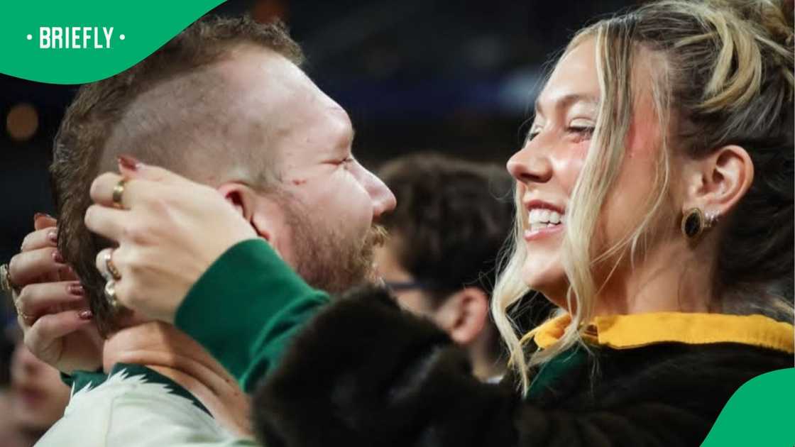 RG Snyman, Saskia Snyman, Springboks, South Africa RG Snyman, Saskia Snyman, Springboks, South Africa