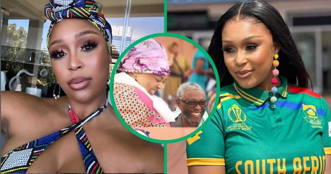 Minnie Dlamini gushes over her parents. Minnie Dlamini gushes over her parents.