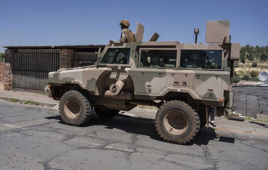 The SANDF was deployed to Westbury in Johannesburg The SANDF was deployed to Westbury in Johannesburg