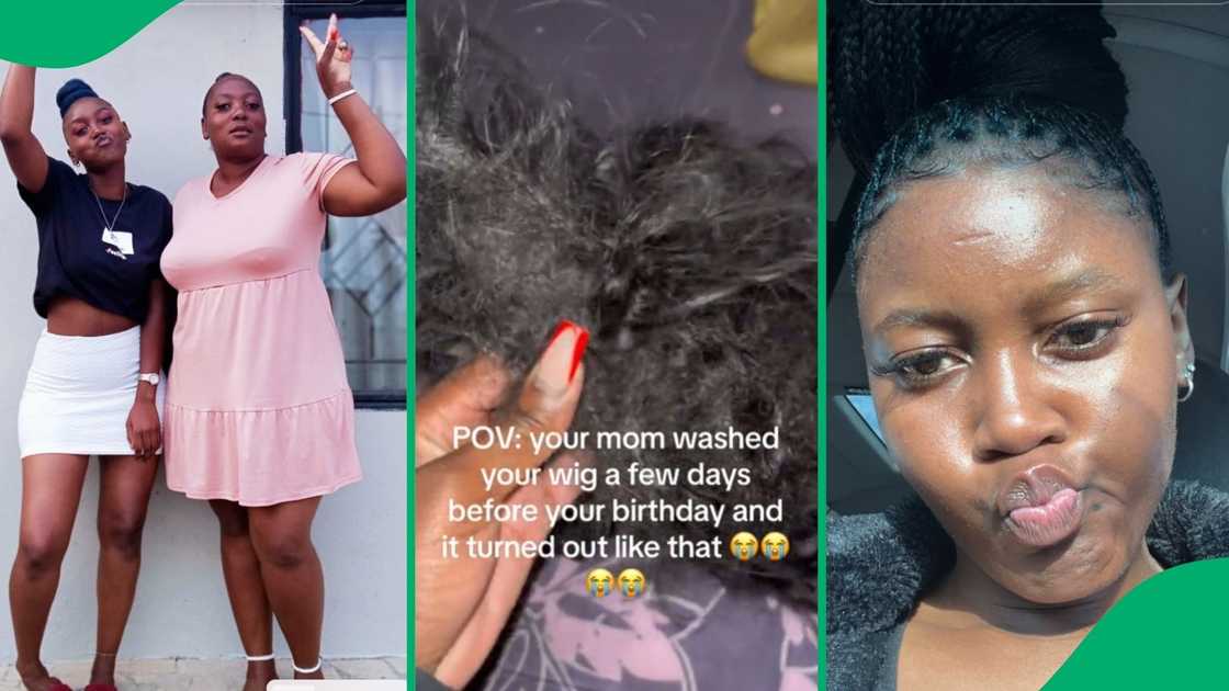 This mom's at washing a wig was a mishap This mom's at washing a wig was a mishap