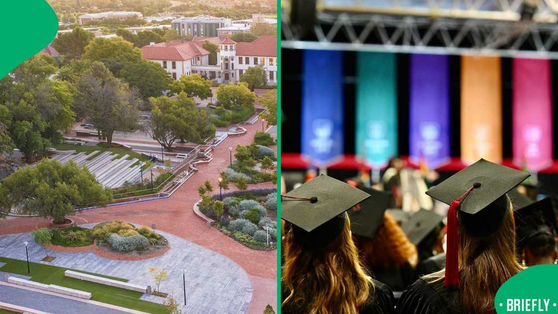 The image on the left showed the UFS campus