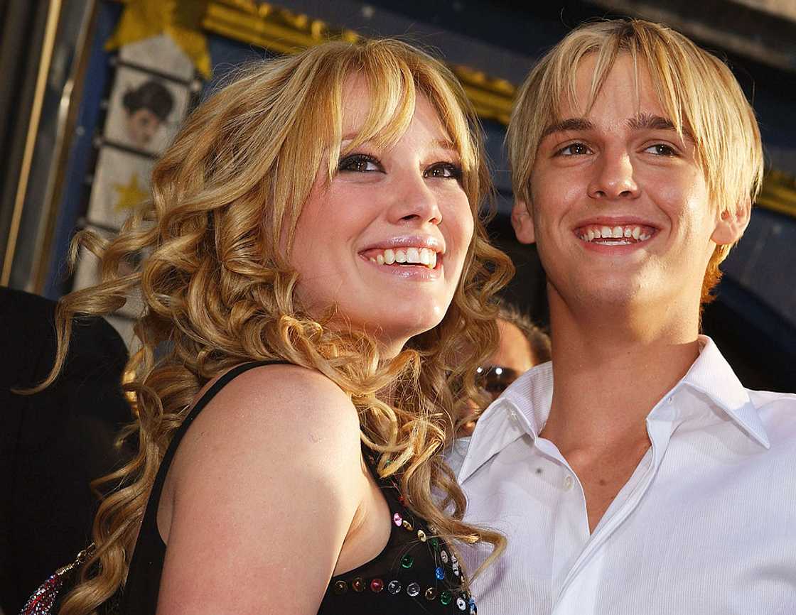 Hilary Duff and Aaron Carter Hilary Duff and Aaron Carter