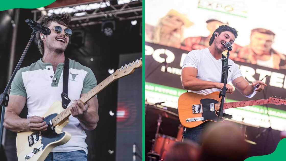Brendan Peyper playing guitar onstage