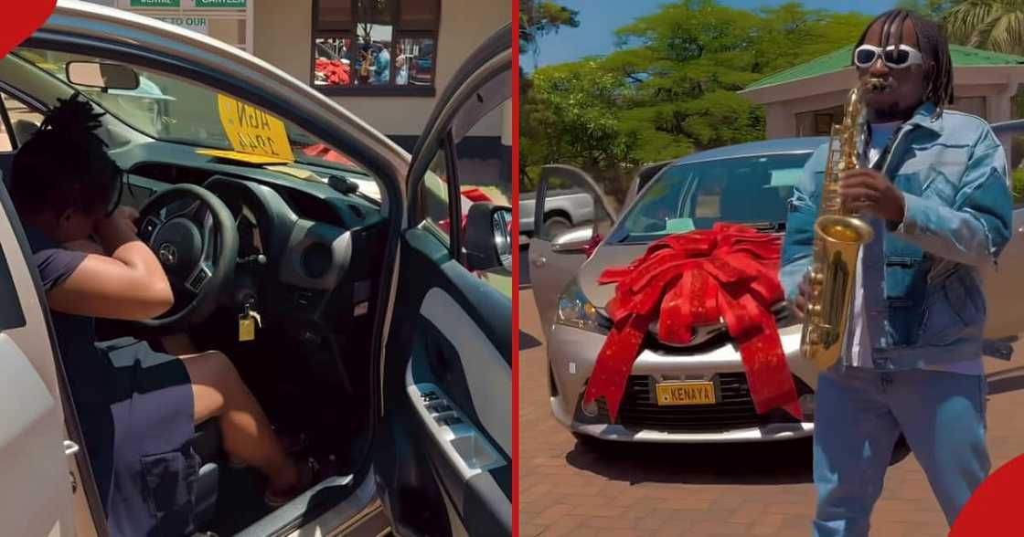 Denilson Musekiwa buys push gift present.