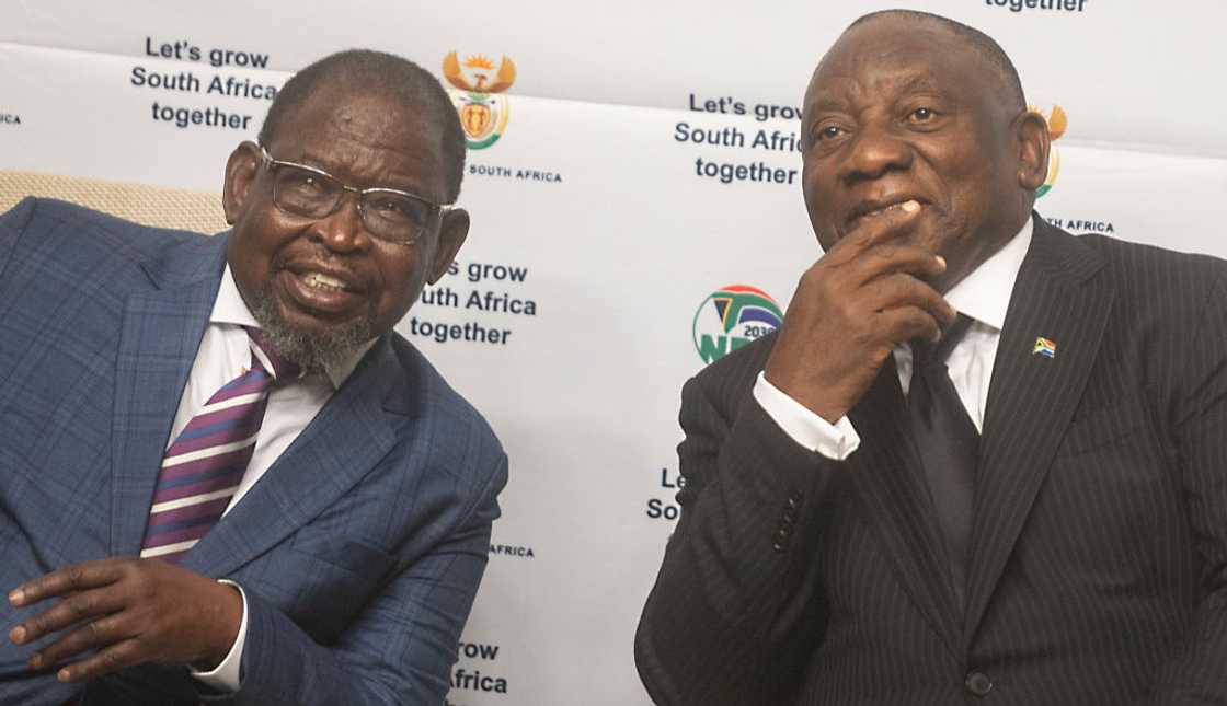 Cyril Ramaphosa spoke on behalf of Enoch Godongwana Cyril Ramaphosa spoke on behalf of Enoch Godongwana