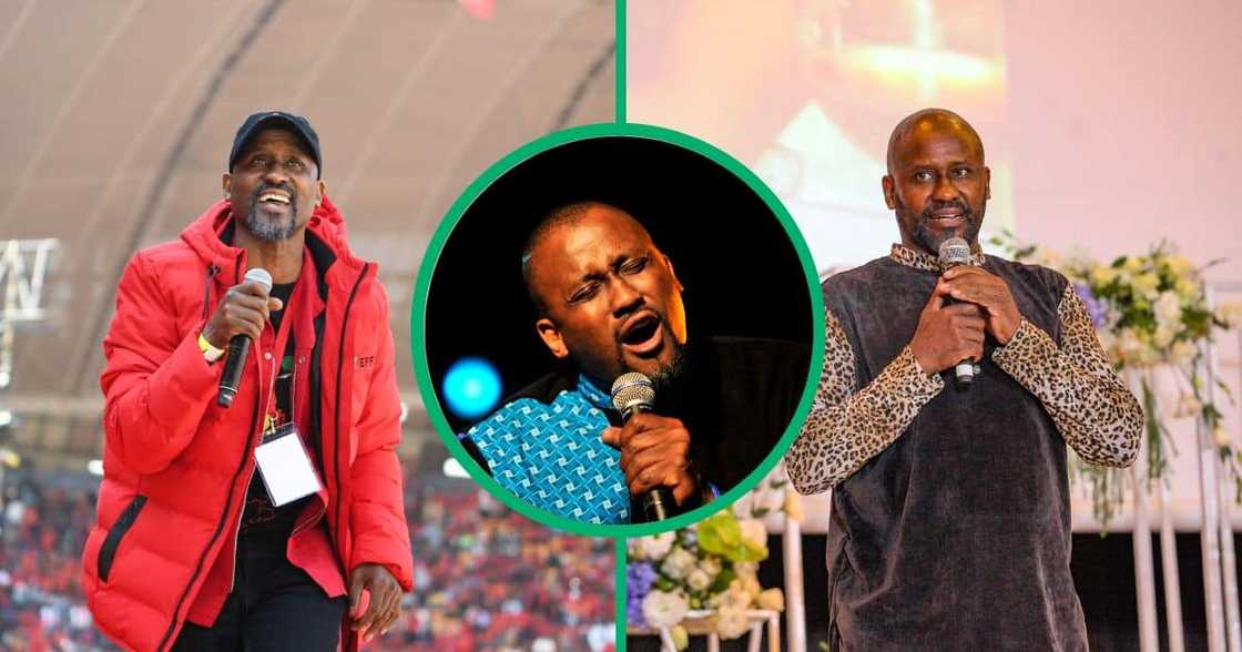 Singer Ringo Madlingozi was performing at (EFF) 10th Anniversary at FNB Stadium, Standard Bank Joy of Jazz Festival at Sandton Convention Centre, and speaking at Kuli Robert's Memorial service in Birchwood Hotel.